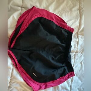 NIKE pink and black small shorts